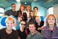 Troubadours on train to Florence