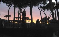 Borghese Park at Sunset